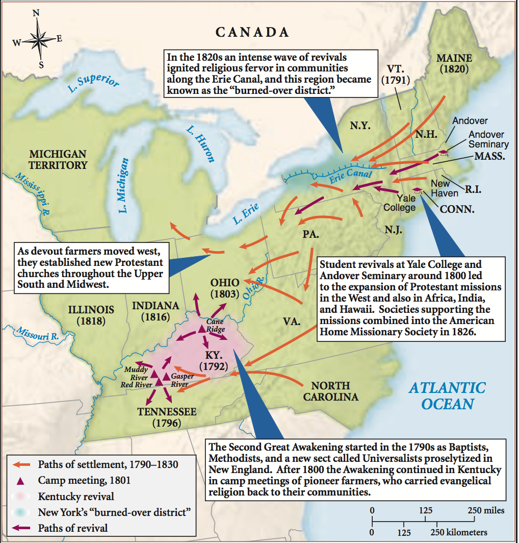 Second Great Awakening Map