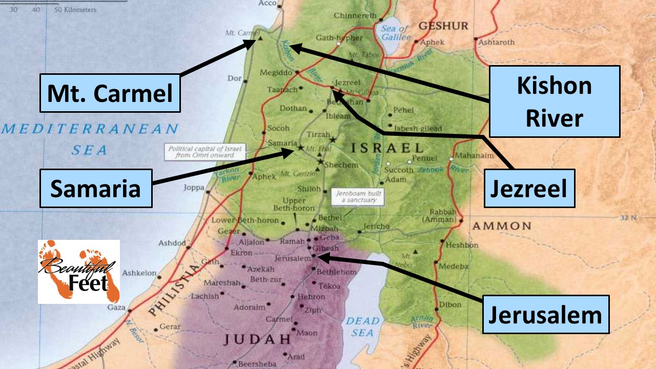 Mount Carmel Israel Map