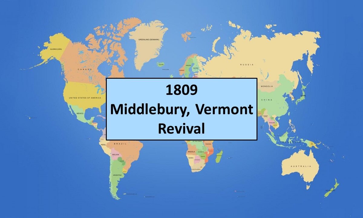 1809 Middlebury, Vermont Revival